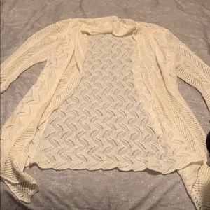 Cream colored cardigan